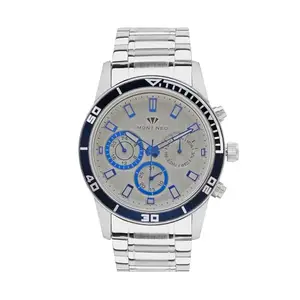 Mont Neo Sophisticated Silver Chronograph Male Stainless Steel Watch 1036C-M1503