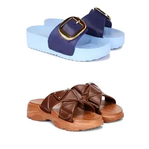 Women's Sandals | Lightweight Wear| Stylish & Easy to Wear For Women'S GRP-SAN-(2-COMBO)-1995-1890-6-EURO-37