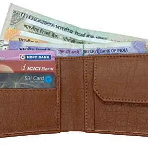 NEXA FASHION Mens tan Artificial Leather Wallet