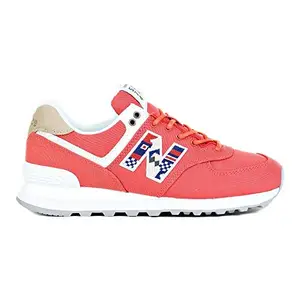 new balance Women's Red Running Shoe - 3.5 UK (WL574SOF), Toro RED