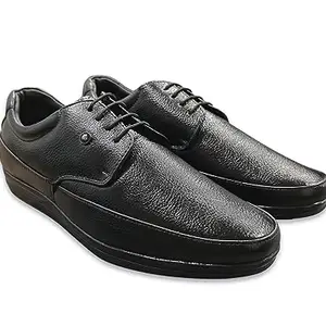 EL ADOR Men Black Synthetic Leather Derby Formal Shoe's (Black, 11)