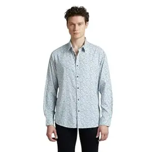 Pepe Jeans Men's Casual Shirt | Trendy Printed Shirt for Men| Regular Fit | Full Sleeve | Available in Plus Size