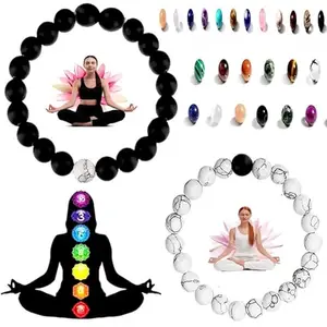 Bracelet Sretchable Mens Bracelets r Stone Bracelet For Boys| Hand Accessories for Men | Birthday Anniversary Gift for Men & Husband