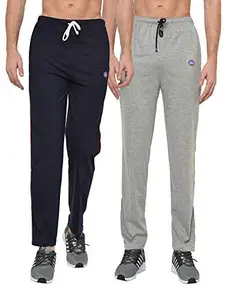 VIMAL JONNEY Men Regular Fit Trackpants Multi-Coloured Large Pack of 2-D1ND1M-L