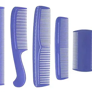 Fully Latest Hair Comb Set 5 Pcs Comb For Home And Salon Use Pack Of 1