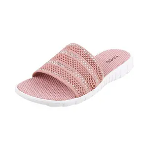 Mochi Womens Synthetic Pink Slippers (Size (3 UK (36 EU))