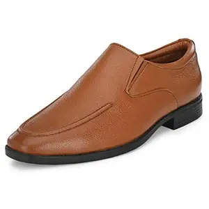 Burwood Men BWD 400 Tan Leather Formal Shoes-7 UK (41 EU) (BW 402)