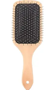 GEETA SWACHH Bamboo Paddle Hair Brush Detangling Hairbrush for Women, Men and Kids, Suitable for All Hair Styles - Large