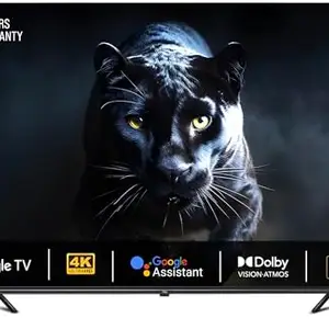 Nu 164 cm (65 inch) Google Series 4K Ultra HD QLED Smart TV LED65QUGNX (Black) 2023 Model price in India.