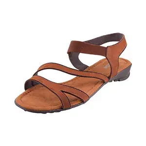 Mochi Women Tan Outdoor Sandals-3 UK (36 EU) (33-7954)