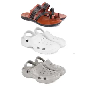 DRACKFOOT Men's Sandals | Lightweight Wear| Stylish & Easy to Wear For Men's GRT-SAN-(3-COMBO)-3151-3122-3124-9