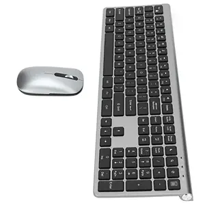ENZZ Mouse and Keyboard, Wireless Keyboard Mouse Combo Wide Applicability Plug and Play High Sensitivity 108 Key for for Laptop