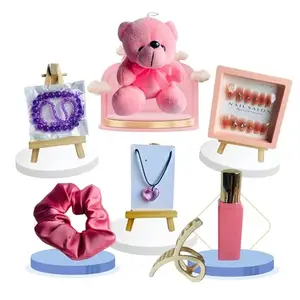 RAS Gift Box for Women & Girls | Heart Pendant | Luxury Perfume | Bracelet | Trendy Nails | Birthday, Anniversary, Wedding Gift | Teddy Included