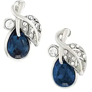 Mahi Stud Earrings for Women (Blue And White) (ER1109537RMBlu)
