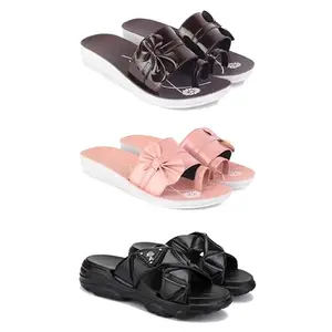 Women's Comfortable Sandal,Casual Lightweight Sandal for Everyday Wear | CL-(COMBO-3)-1987-1988-1889-8-EURO-39
