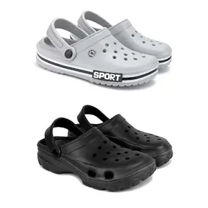 Men's Sandals Clogs| Lightweight Wear| Stylish & Easy to Wear For Men's GRP-SAN-(2-COMBO)-3016-3123-8