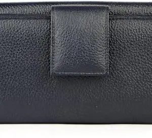 REEDOM FASHION Genuine Leather Women Evening/Party, Travel, Ethnic, Casual, Trendy, Formal Black Genuine Leather Wallet (5 Card Slots) (Black) (RF4629)