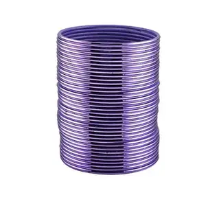 Vidhya Kangan Purple Metal Plain Bangle (ban28296-2.8)