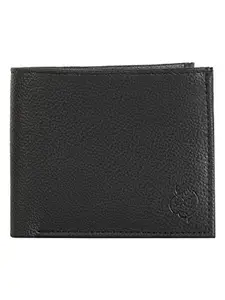 AVMART Indian Black Leather Men's Wallet (Black 07)