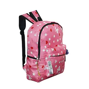 Shyam enterprises College/School/Office/Casual/Travel Backpack with laptop compartment, polyester waterproof School Bag for Men Women Boys and Girls Bag-Backpack pink