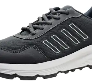 TRV Men's Black Ultra Comfort Breathable Cushioned Sports Slip-On Running Shoes-8 Kids UK (Coco-Dabang-3)