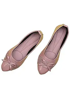 WalkTrendy Women's Ballet Flat (wtwb535_Pink_40)