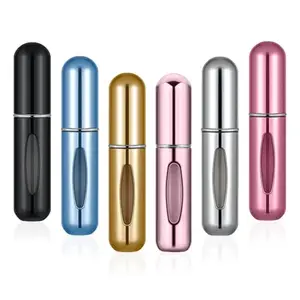 MAZZLEDRESS Perfume Refill Bottle Refillable Atomizer Spray Portable Travel Size Bottles Accessories - Travel Friendly Spray Bottle - 5ml (Pack of 6)