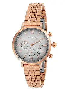 Giordano Analog Stylish Watch for Women Water Resistant Fashion Watch Round Shape with Multi-Functional Wrist Watch for Girls & Ladies to Compliment Your Look/Ideal Gift for Female - GZ-60072