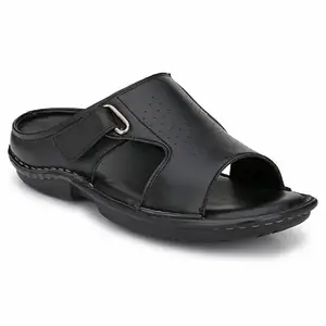 SHENCES Men's Faux Leather Comfort Casual Sandal