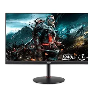 (Refurbished) Acer Nitro 27 Inch IPS WQHD 2560 X 1440 Resolution Monitor I 1 MS, 240Hz (Overclock to 270Hz) I 400 Nits I 2 X HDMI 1 X DP 1 X Type C 4 X USB 3.0 HUB I Height Adjustment and Pivot Function (XV272UX)