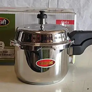 Nandani Stainless steel Outer lid Pressure cooker 2.5 Liter