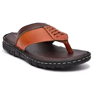 APPELON SHOES Men's Slipper/flipflop (Tan, numeric_11)