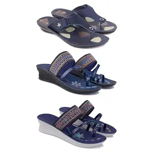 Women's Sandals | Lightweight Wear| Stylish & Easy to Wear For Women'S PCV-SAN-(COMBO-3)-1973-1953-1947-6