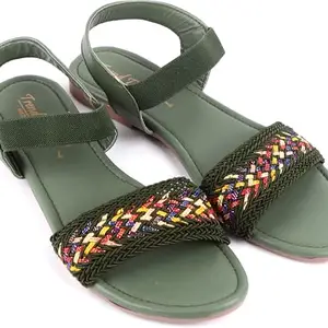 Women Green Flats ()_BZ_01_Trend_SL_B_Green_Size : 8