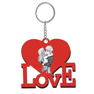 Family Shoping Valentine Gift for Girlfriend Boyfriend Husband Wife Kiss me Keychain Keyring