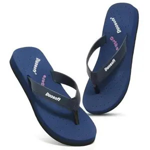 Doctor Walk Flip Flop for Women | Soft Comfortable | Breathable | Fashionable | Stylish | Trendy | Super soft | Lightweight | Anti-Slip Sole | Indoor & Outdoor | (DW-31) (Blue-4)