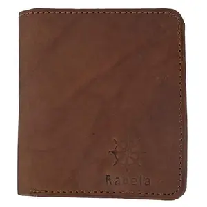 Rabela Men's and Women's Dark Brown Leather Card Wallet RW-1025
