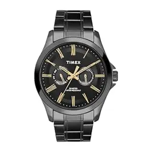 TIMEX Classics Analog Watch for Men with Round Dial & Water Resistant Man's Wrist Watches