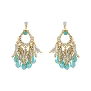 Kushal's Fashion Jewellery Mint Gold Plated Casual Trendy Earring - 428878