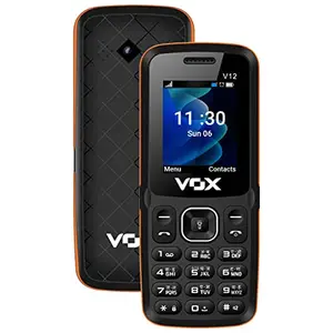 Vox V12 Multimedia Mobile with 1.8 Inch Screen (0.3 MP Camera, Dual Sim) (Orange) price in India.