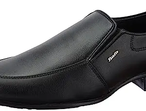 Bata Shark E Men Formal Slip-On Shoes in Black Size- 9