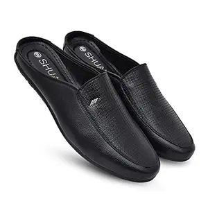 SHUAN synthetic leather mules for men