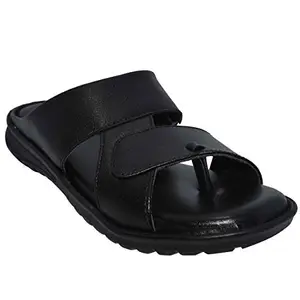 AJANTA Men Black Outdoor Sandals-9 UK (43 EU) (CG0955)