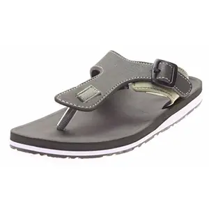 ADDA Men's Olive Synthetic Slipper - 10 UK/India