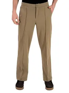 The Pant Project Relaxed Fit Power Stretch Korean Pintuck Pants for Men | Stylish Relax Fit Men's Wear Trousers for Office or Party | Mens Fashion Dress Trouser Pant