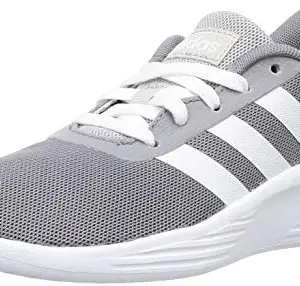 Adidas Girls LITE Racer 2.0 K Grey/FTWWHT/GRNTNT Running Shoe - 12 UK (EG4018)