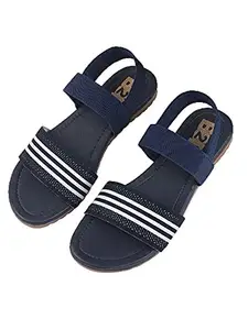 WalkTrendy Womens Synthetic Navy Sandals - 5 UK (Wtwf345_Navy_38)