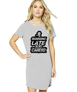 Stylish Cotton Blend Printed T-Shirt for Women | Casual Wear | Soft & Comfortable Fabric | Trendy Short Sleeve (Grey_X-Small_Pack of 1)#578