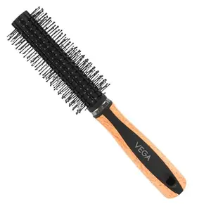 Vega Round Hair Brush (India's No.1* Hair Brush Brand) For Adding Curls, Volume & Waves In Hairs| Men and Women| All Hair Types (H6-RB)