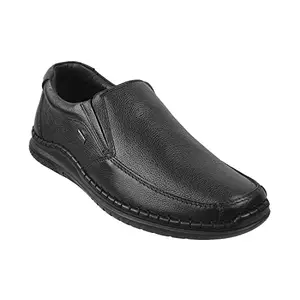 Mochi Men's Black Leather Derby 9-UK 43 (EU) (19-6580)